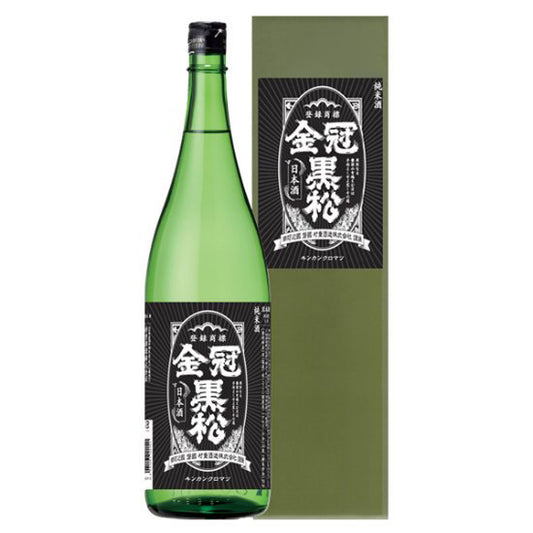 （酒）金冠黒松　純米酒　1.8L≪送料込≫