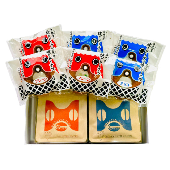 金魚ちょうちんブレンドコーヒー＆自然薯ドーナツセット≪送料込≫