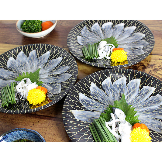 とらふぐ刺身１人前（４皿セット）≪送料込≫
