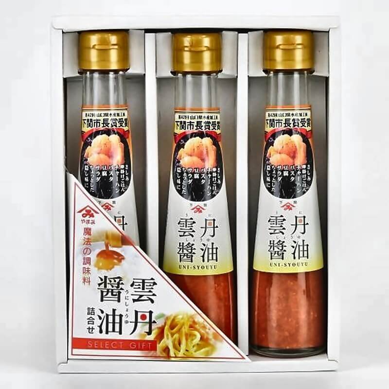 やまみ雲丹醤油3本ギフトセット≪送料込≫