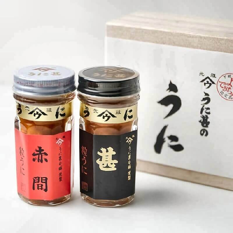 ■うに甚うに■赤間うに・粒うに「甚」詰合せ各40ｇ≪送料込≫