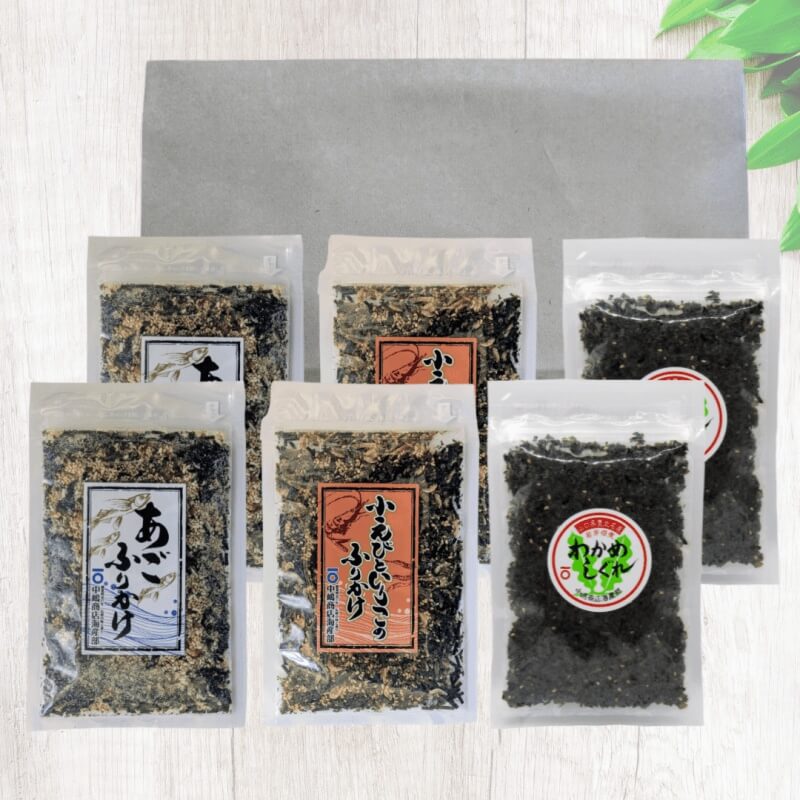 わかめしぐれ・海鮮ふりかけ 計6袋入りセット≪送料込≫