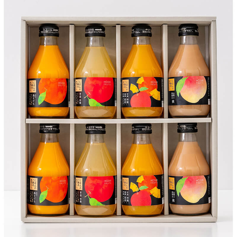 ホシフルーツ　にほんのご馳走果実ジュース 8本≪送料込≫